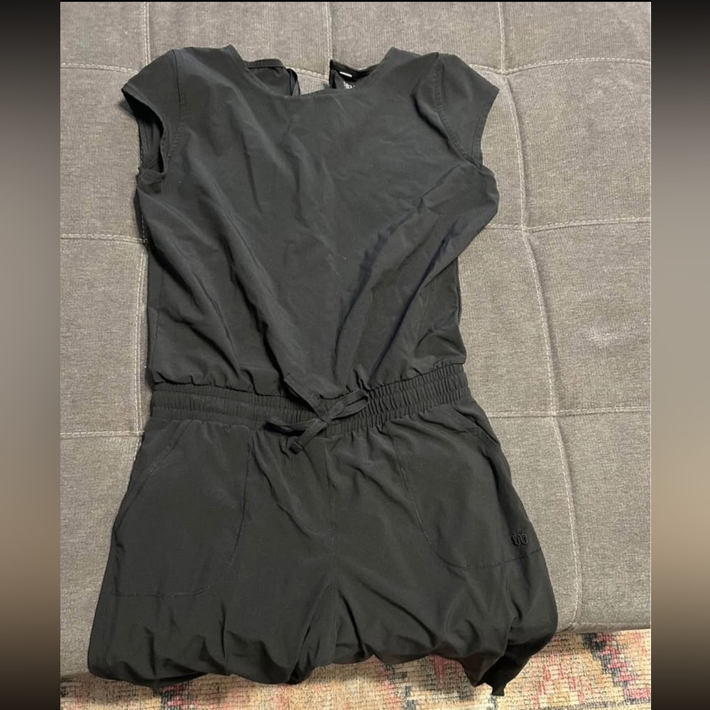 Albion Black Short Sleeve Jumpsuit